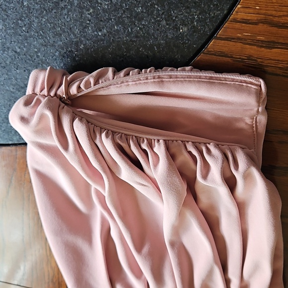 Zara Blush Pink Draped Cropped Bustier Top Size XS - Picture 5 of 12